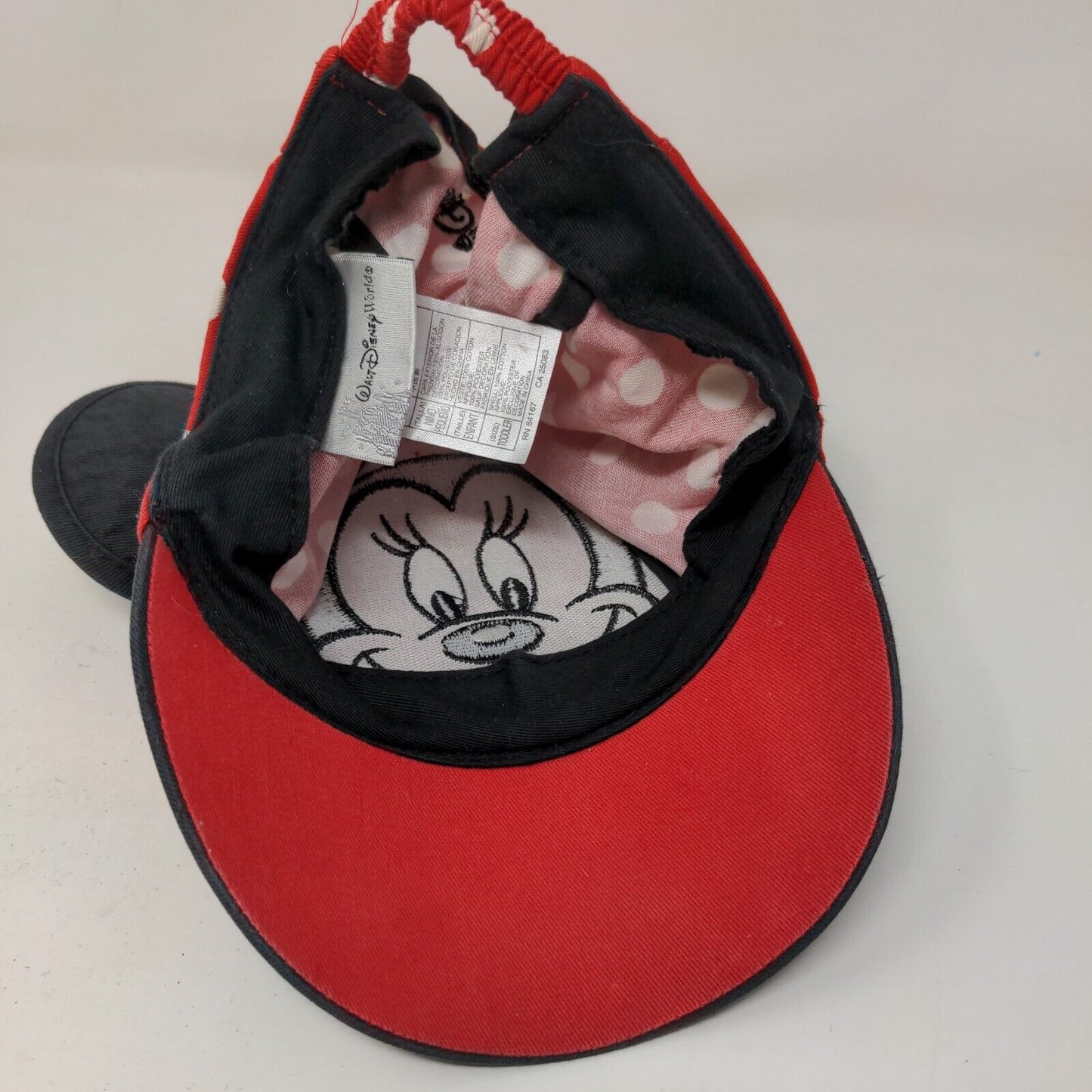 Walt Disney World Girl's Stretchy Toddler Hat Multicolor Minnie Mouse Ears