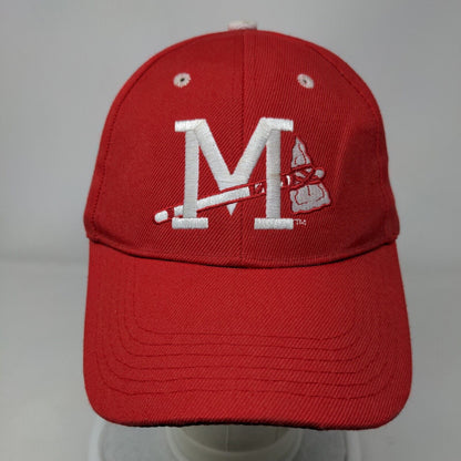 Mississippi Braves Minor League Strapback Hat Red Embroidered Logo