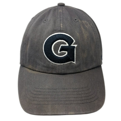 47 Brand Georgetown Hoyas NCAA Gray Cap L Green Underbrim Fitted Script Back Hat
