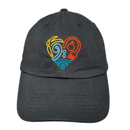 City District Slideback Hat Black One Size Adjustable Embroidered
