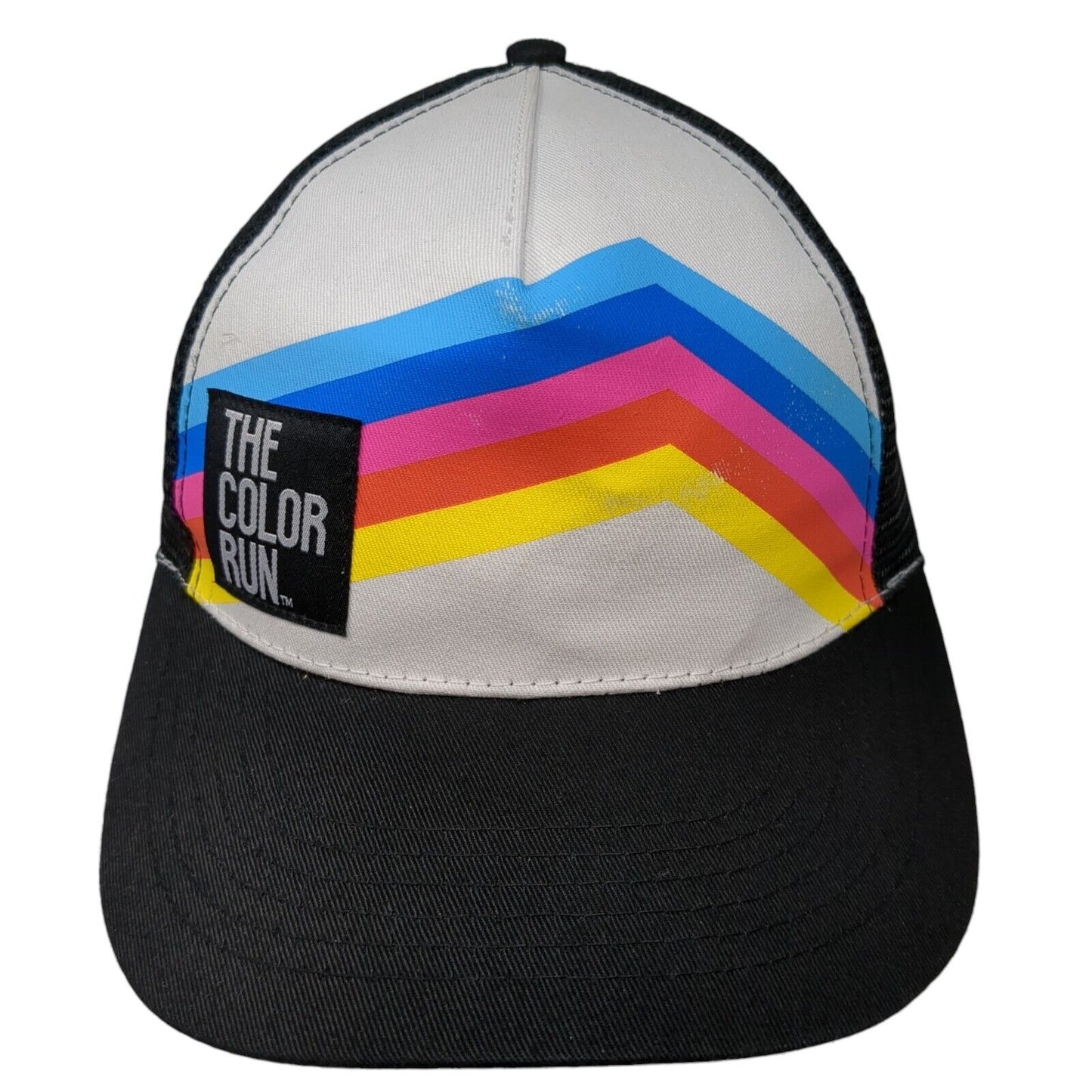 The Color Run Snapback Trucker Hat Multicolor One Size Adjustable Mesh Back