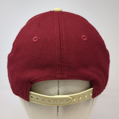 New Era Florida State Seminoles NCAA Red Snapback Hat One Size 9FIFTY Flat Brim