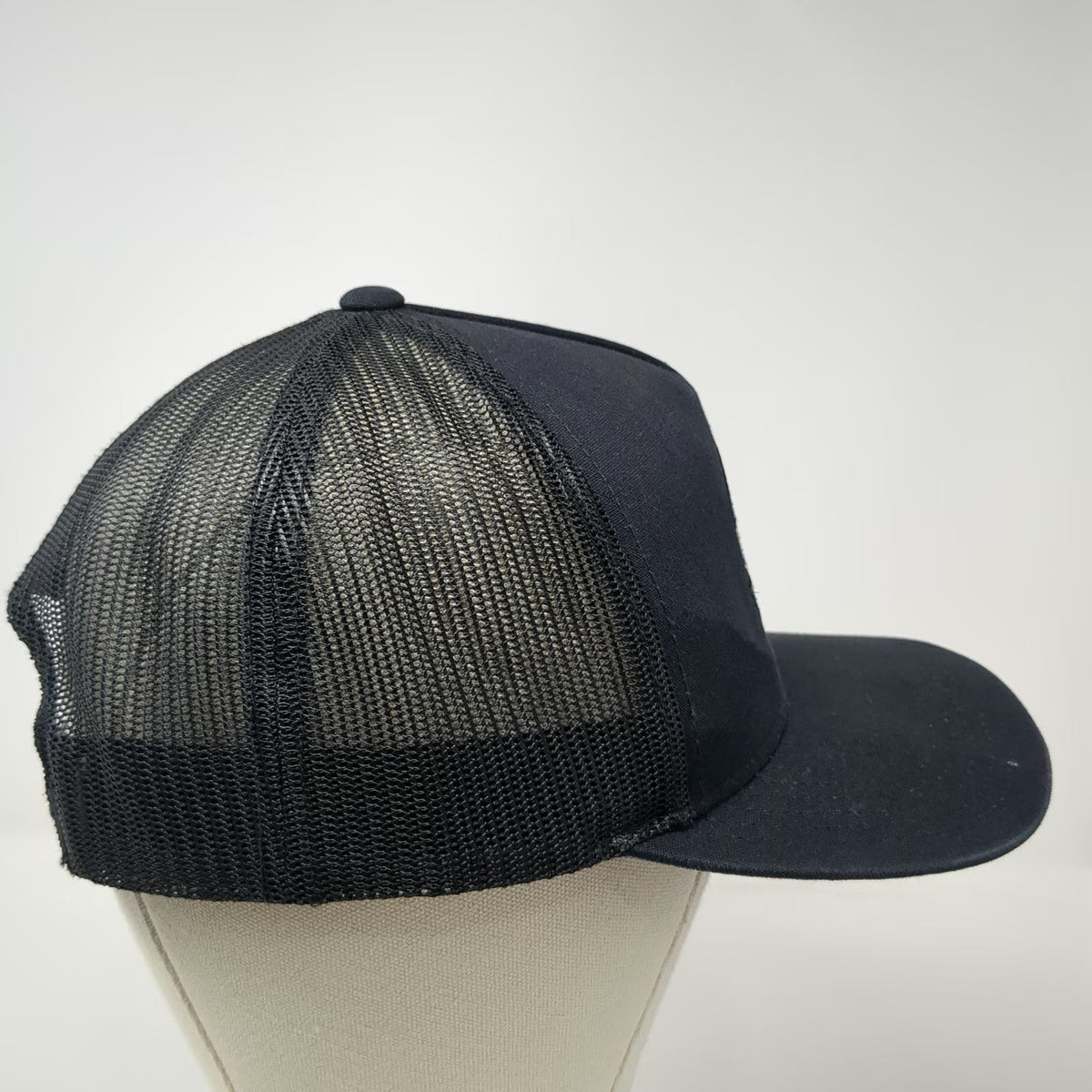 Rip Curl Trucker Hat Black One Size The Search Palm Leaf Patch Mesh Snapback