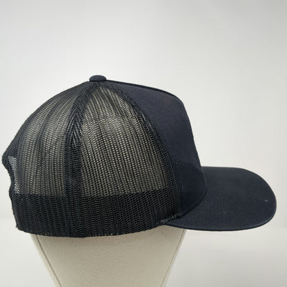 Rip Curl Trucker Hat Black One Size The Search Palm Leaf Patch Mesh Snapback
