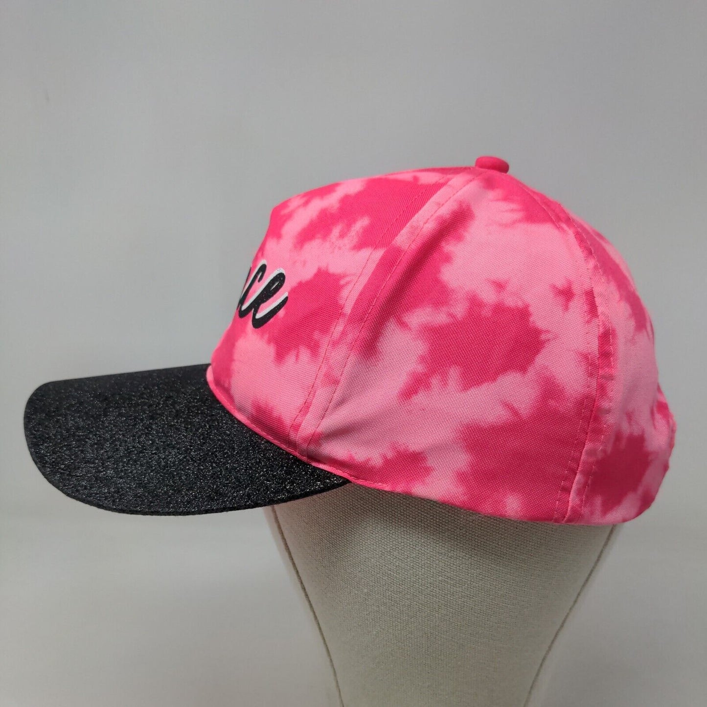 Justice Girl's Strapback Tie Dye Hat Pink Size OSFA Dance Logo