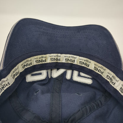 Ping Slideback Baseball Cap Blue One Size Adjustable Embroidered 6 Panel
