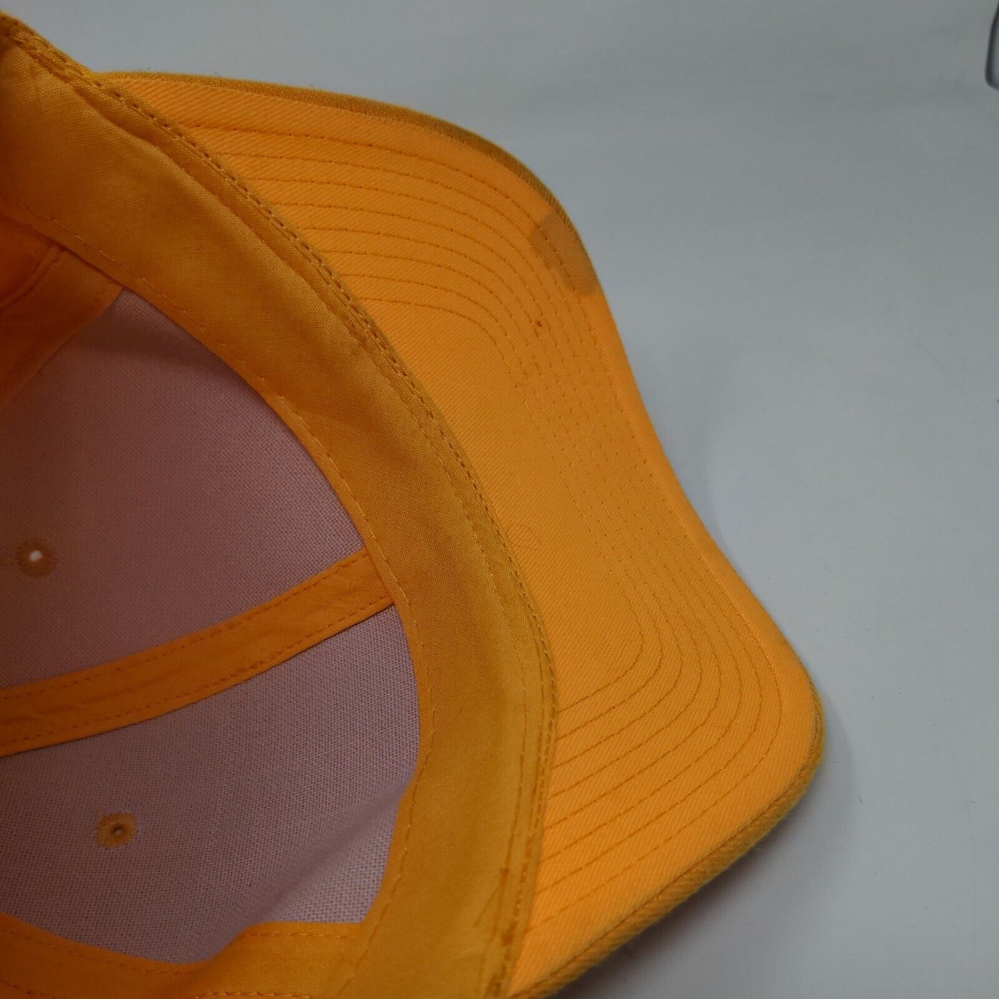 Infinity Trading Fitted Hat Yellow Size 7 Solid 6 Panel Vent Holes Blank