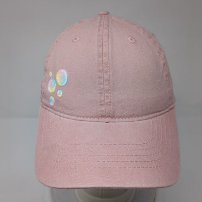 Unbranded Slideback Hat Pink One Size Adjustable Bubbles 6 Panel