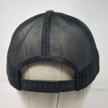 Richardson 115 Trucker Hat Gray Black L Mesh Snapback Mountain Logo Switchback