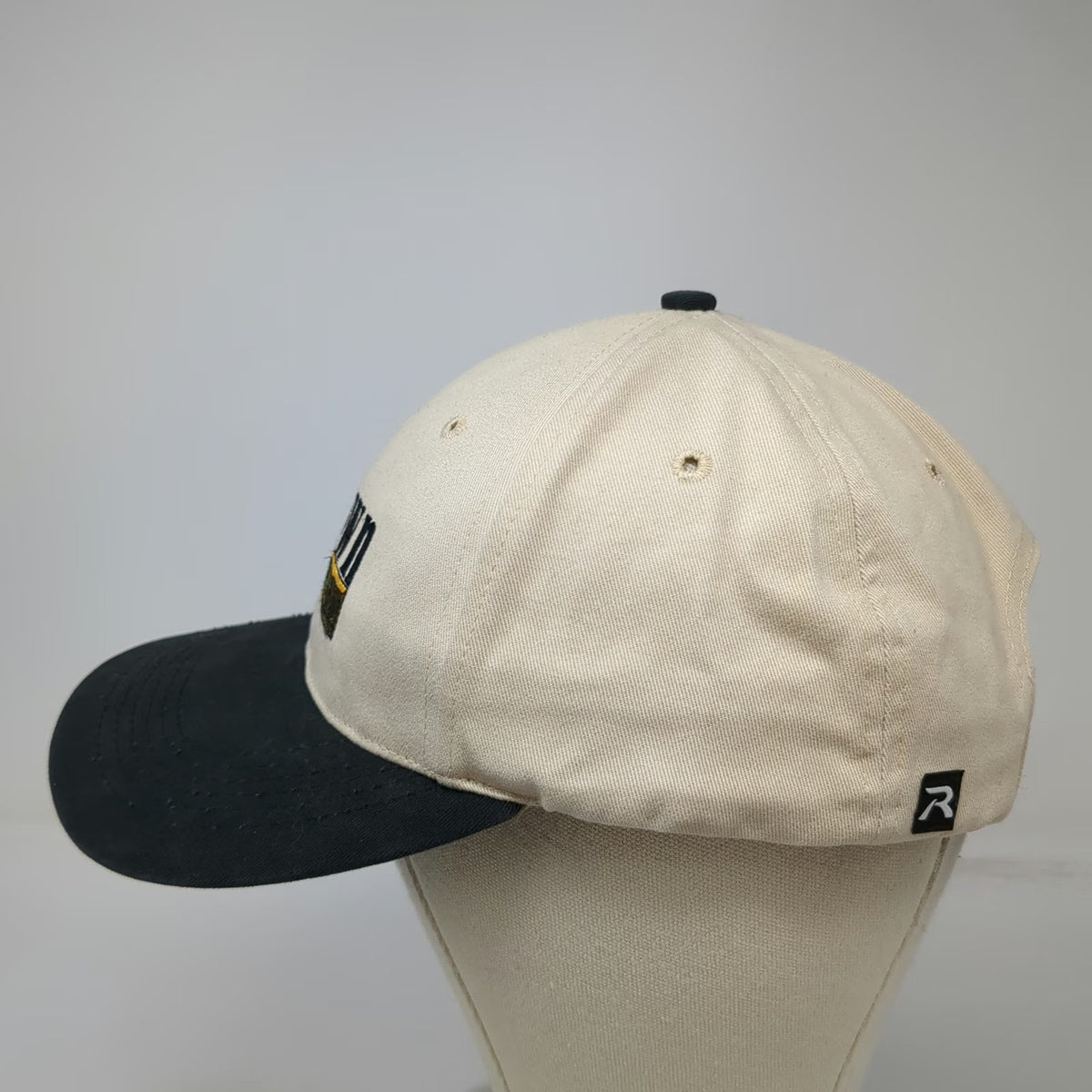 Richardson Baseball Cap Beige One Size Brown Bus Company Hat Strapback Curved