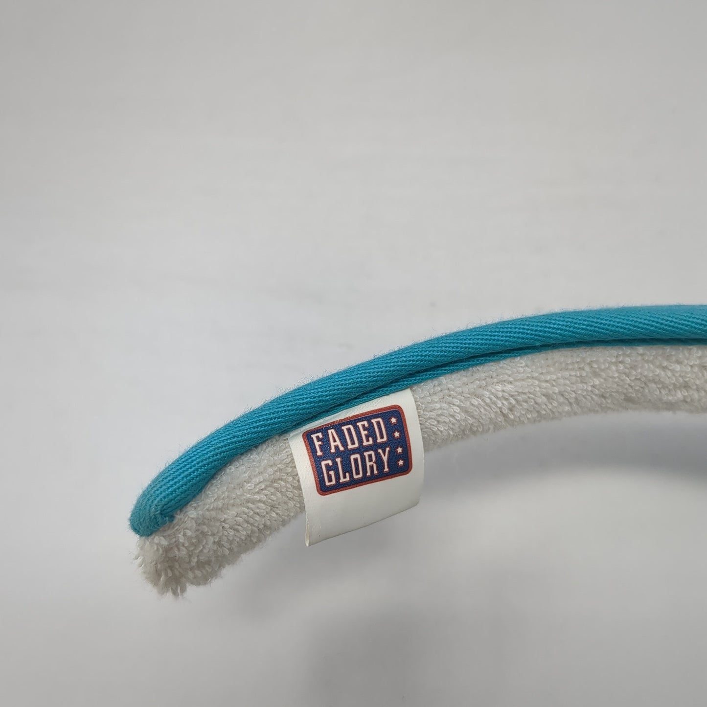 Faded Glory Clip On Visor Hat Blue One Size Solid Outdoor Cotton Blank