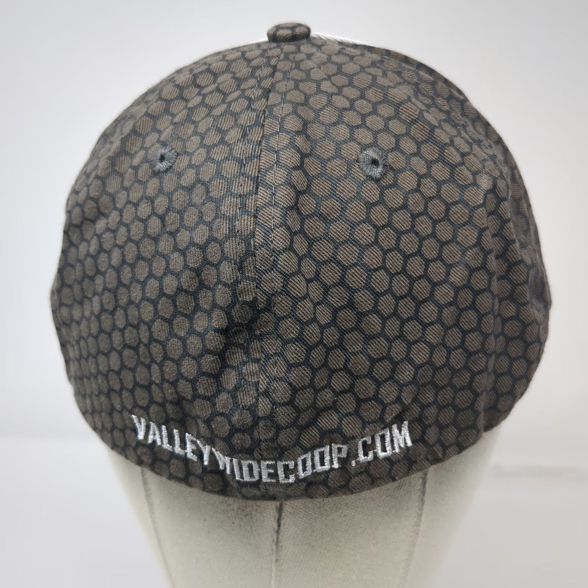 Valley Wide Coop Country Store Brown XL Baseball Cap Hat Honeycomb Stretch Fit
