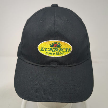 Eckrich Since 1894 Logo Baseball Cap Black One Size Strapback Embroidered Hat