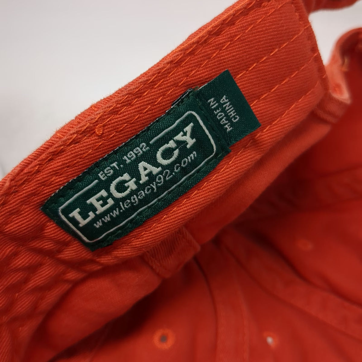 Legacy Baseball Cap Orange One Size Lewis & Clark Embroidery Slideback Hat