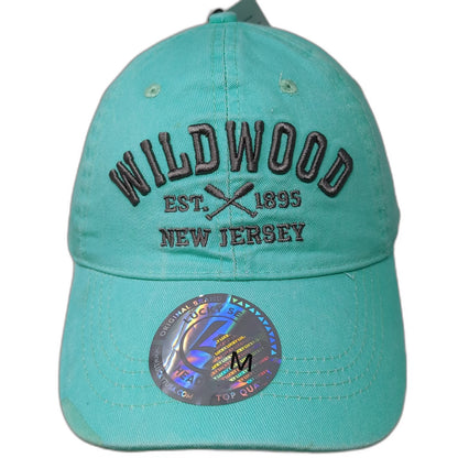 Lucky 7 Baseball Cap Blue Size M Wildwood New Jersey Embroidered Oars Hat