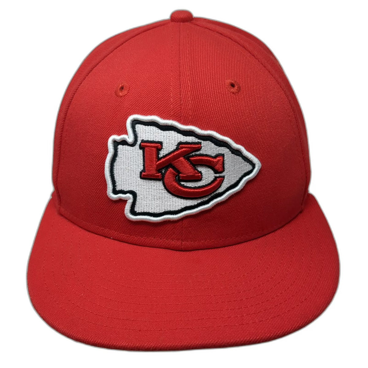New Era Kansas City Chiefs NFL Red Snapback One Size Hat 9FIFTY Flat Brim White