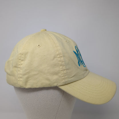 MKR Monogram Baseball Cap Yellow One Size Adjustable Embroidered 6 Panel