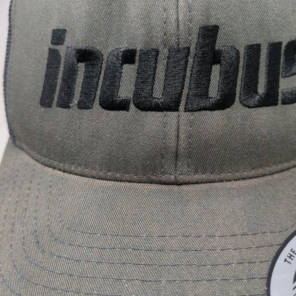 Yupoong Trucker Hat Gray One Size Incubus Band Logo Mesh Snapback Music Rock hat