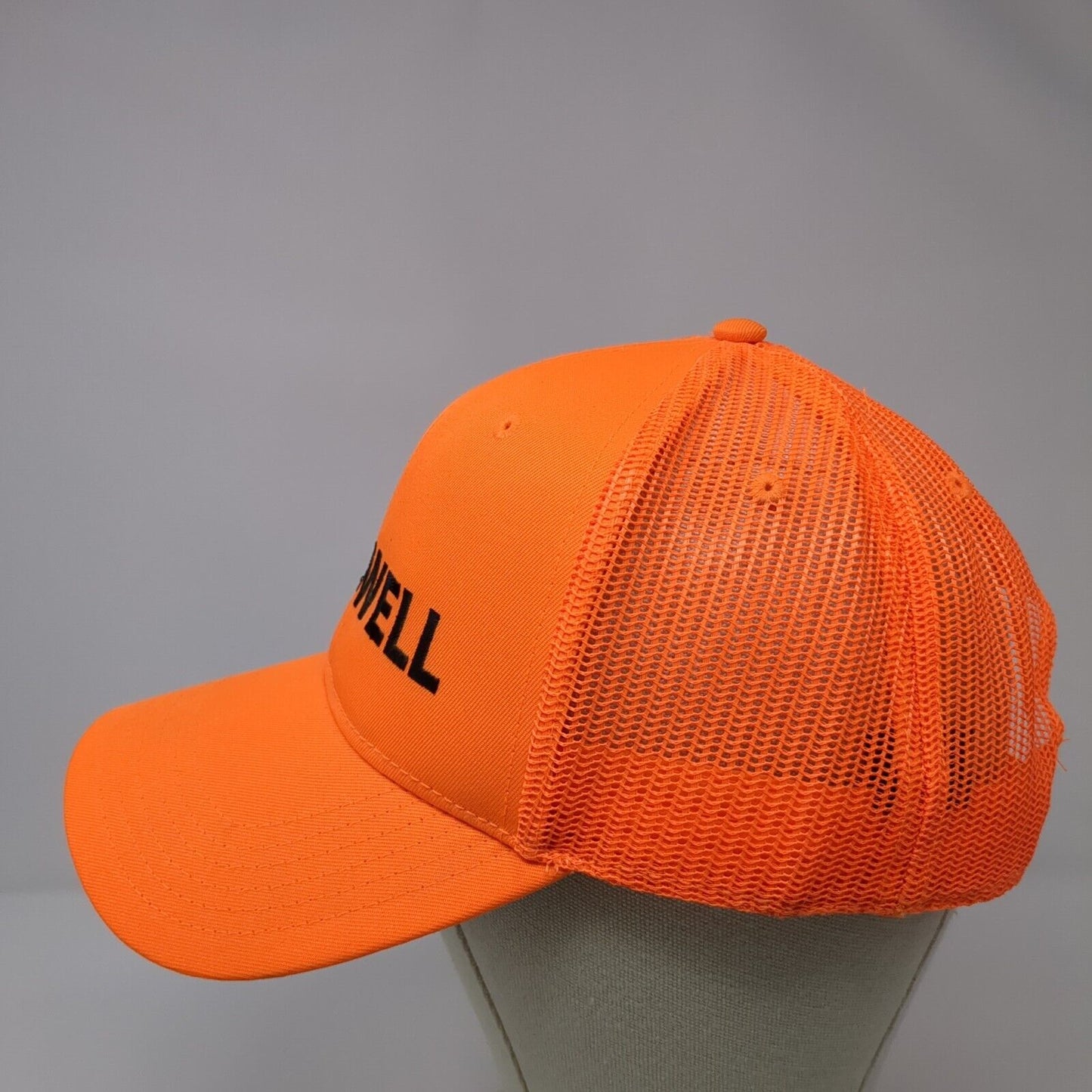 Caldwell Snapback Trucker Hat Orange One Size Adjustable Mesh Back Otto