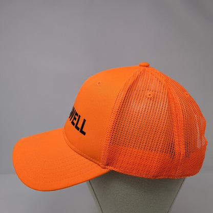 Caldwell Snapback Trucker Hat Orange One Size Adjustable Mesh Back Otto