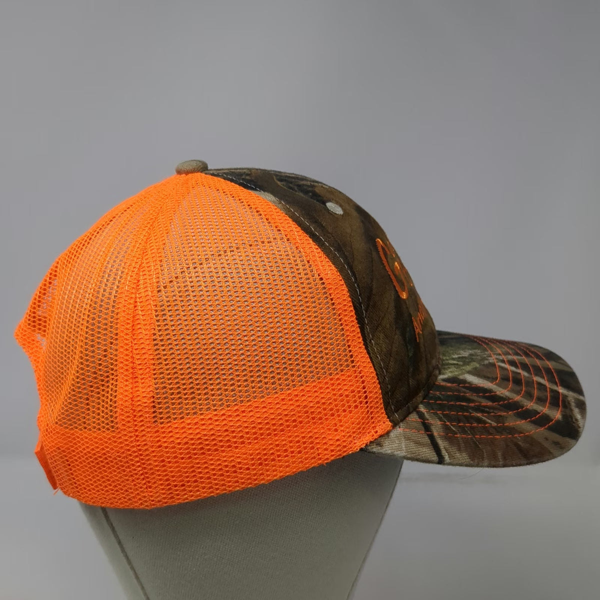 Kati Baseball Cap Orange Camo One Size Goodman Excavation Hauling Mesh Hat