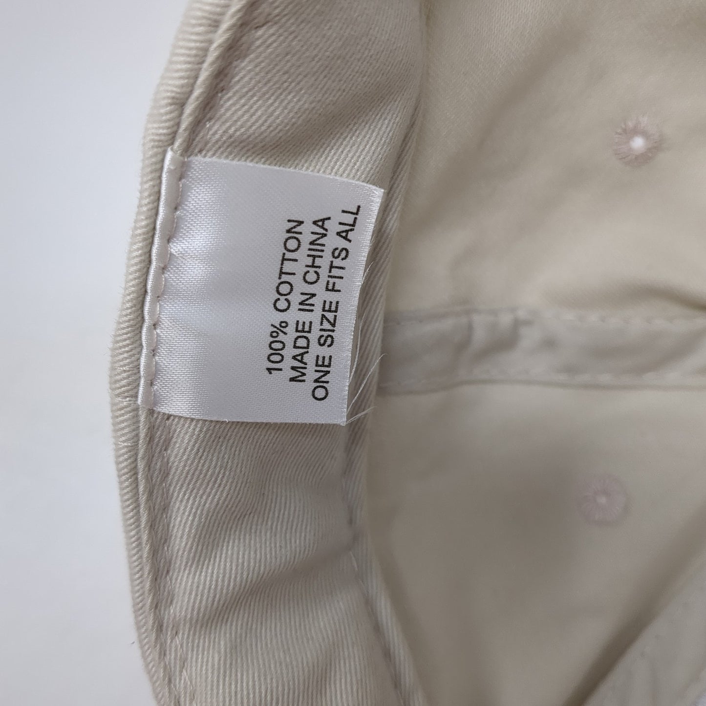 Broadmore Match Play Slideback Hat Beige One Size Adjustable 6 Panel