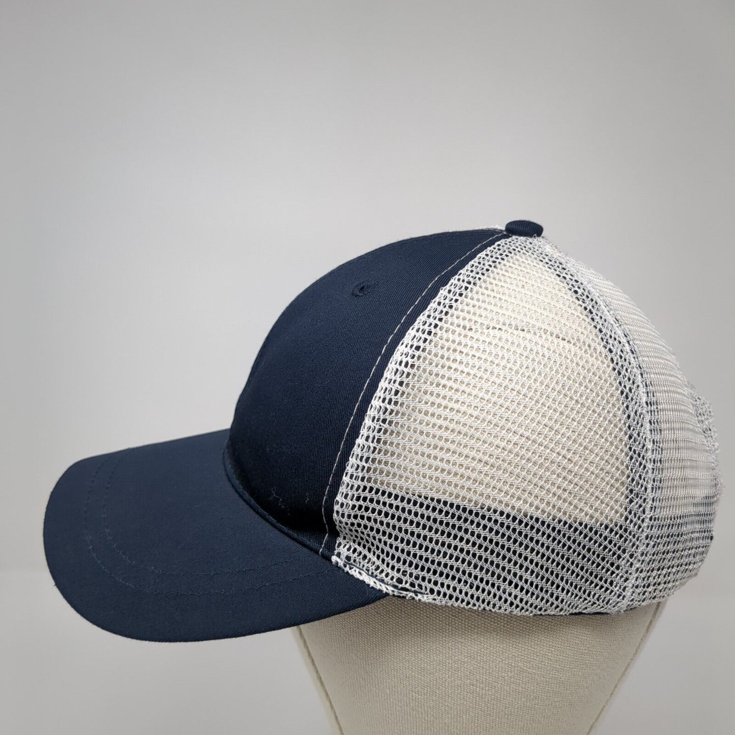 Infinity Snapback Trucker Hat Blue One Size Adjustable Mesh Back 6 Panel Blank