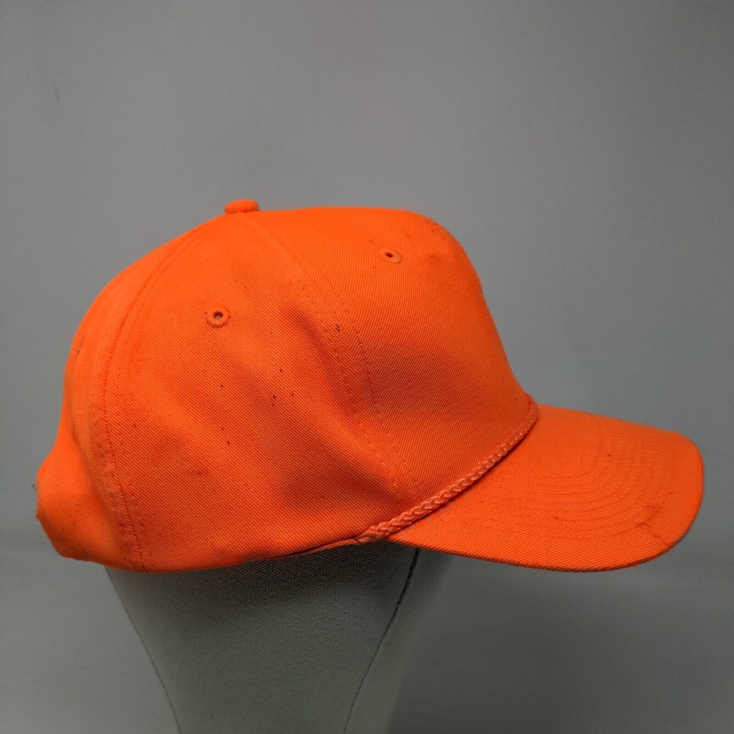 Signatures Men's Snapback Hat Bright Orange Size OSFA Blank Rope
