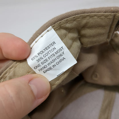 Airgas Baseball Cap Beige One Size Strapback Corporate Logo Air Liquide Hat