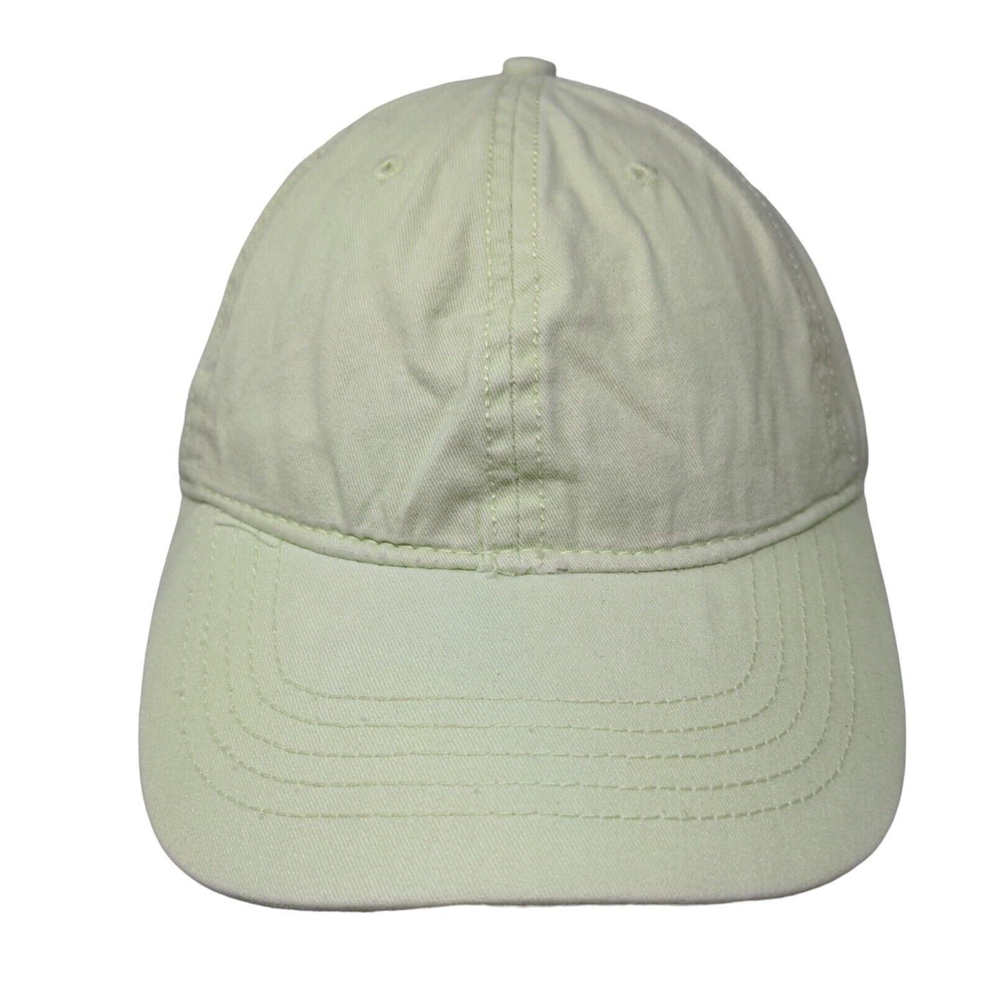Unbranded Slideback Hat Green OSFM Adjustable 6 Panel Vent Holes Blank
