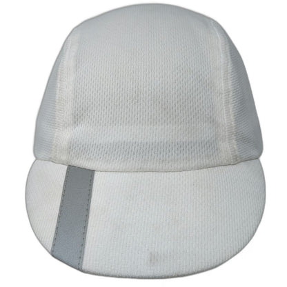 Headsweats Baseball Cap White One Size Reflective Stripe Coolmax Running Hat
