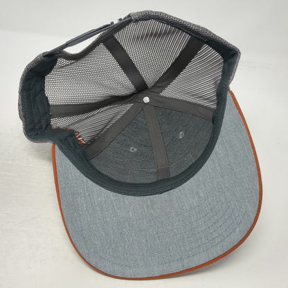 Richardson Trucker Hat Gray Orange OSFM Mesh Snapback Amalgamated Sugar Patch