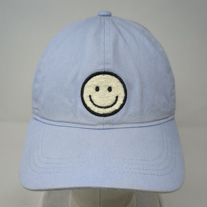 Smiley Face Slideback Hat Blue One Size Adjustable David And Young