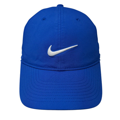 Nike Strapback Hat Blue OSFM Adjustable Embroidered Swoosh Logo Legacy91 Dri-Fit