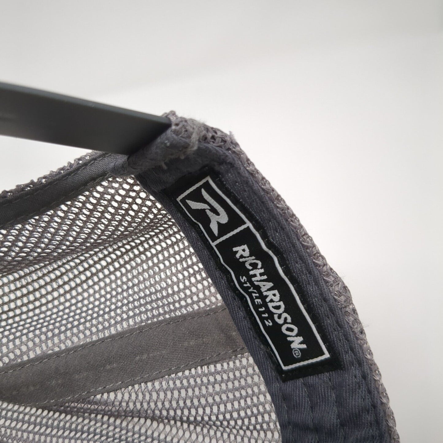 Richardson Snapback Trucker Hat Gray One Size Mesh Back Logo Patch