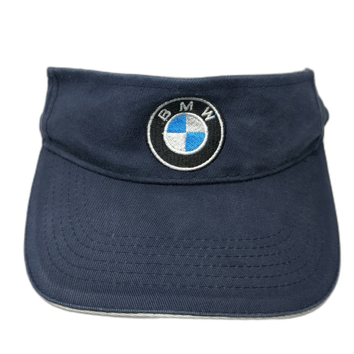BMW Visor Blue One Size Hat Embroidered Logo Strapback Cotton Golf Racing Car