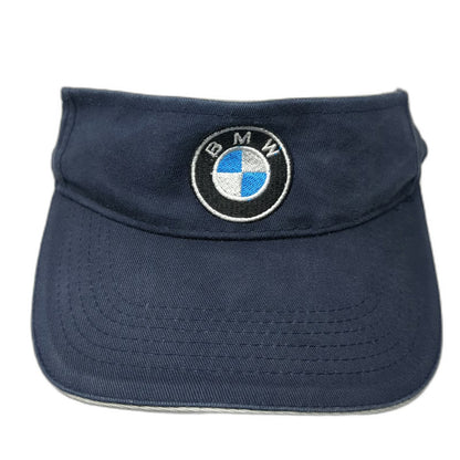 BMW Visor Blue One Size Hat Embroidered Logo Strapback Cotton Golf Racing Car