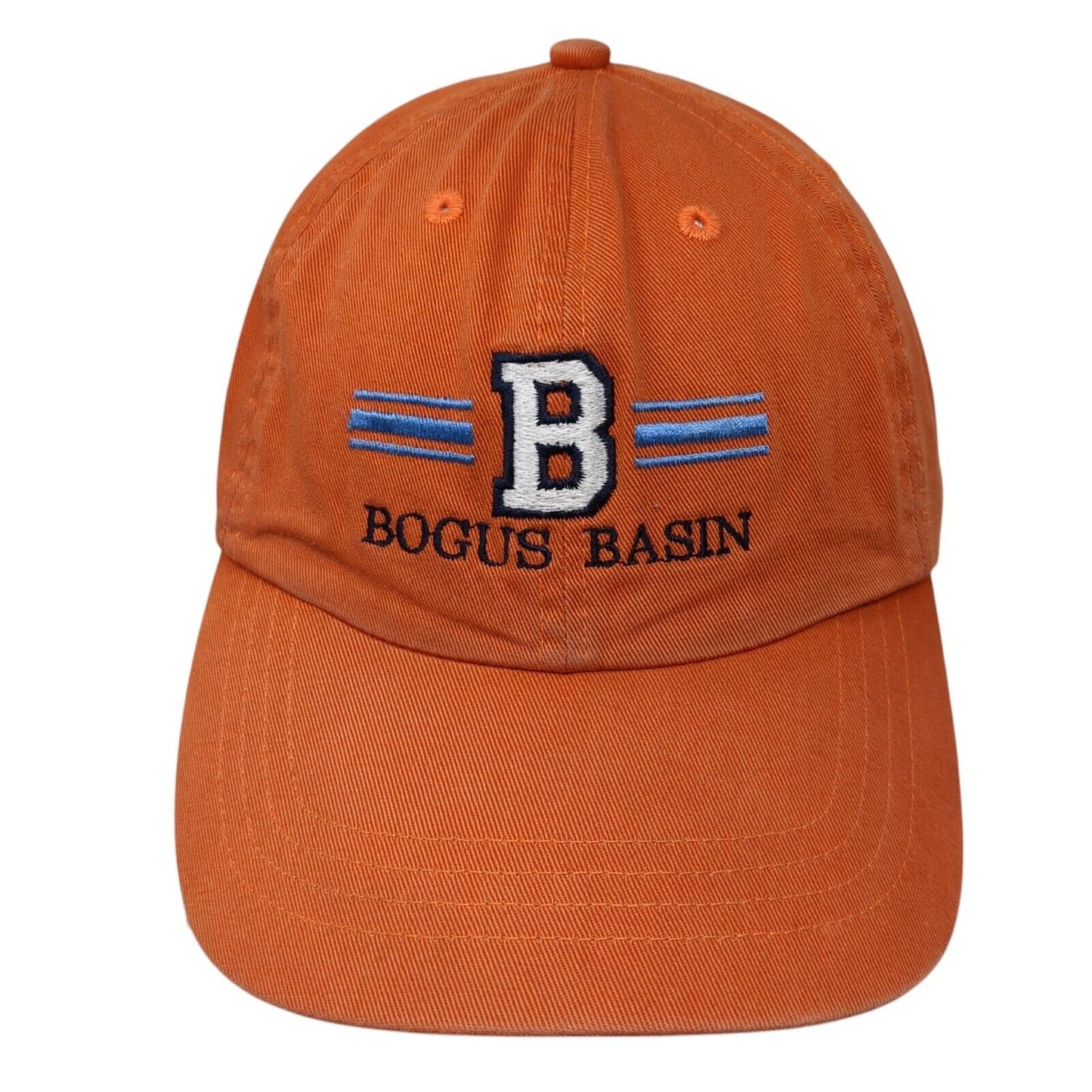 Bogus Basin Slideback Hat Orange One Size Embroidered Alternative