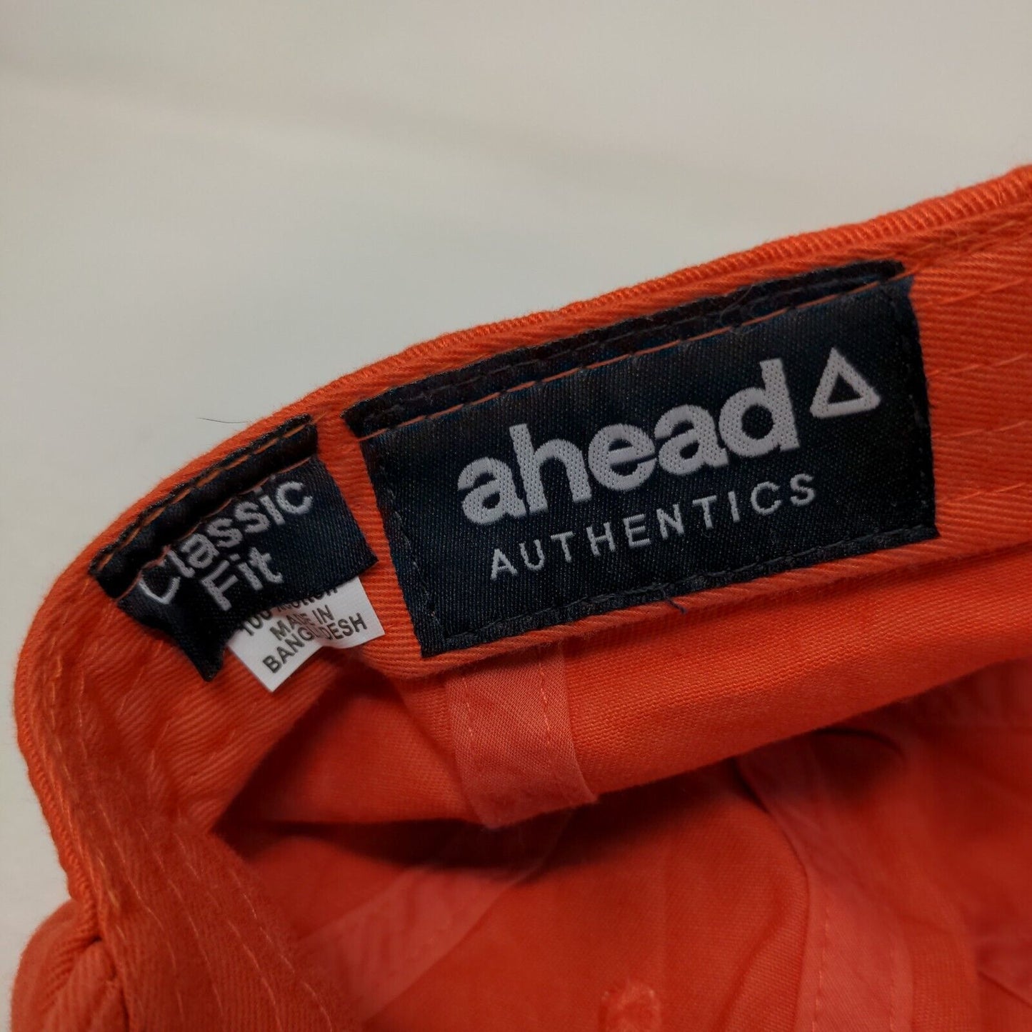The Dunes Est. 1948 Slideback Hat Orange One Size Classic Cut Patch Logo Ahead