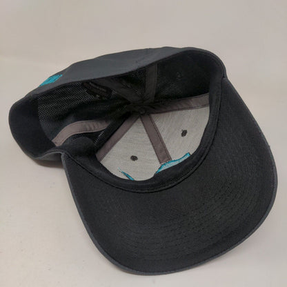 Avid Fish Fitted Hat Black L/XL Embroidered Pukka Vent Holes Outdoor