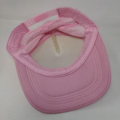Star Snapback Mesh Back Trucker Hat Pink One Size Adjustable Colorblock