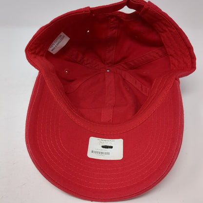 The 22 Slideback Hat Red One Size Adjustable Vented Holes 6 Panel Cotton