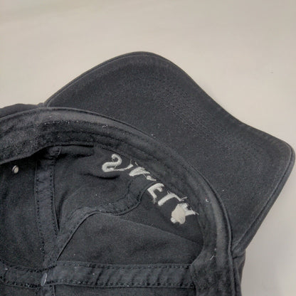 STA FLA Slideback Hat Black One Size Solid Embroidered Big Accessories