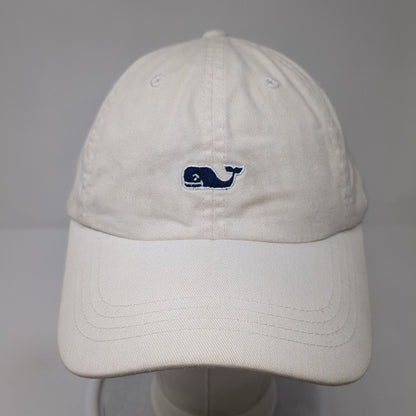Vineyard Vines Slideback Hat White OS Adjustable Embroidered 6 Panel Cotton