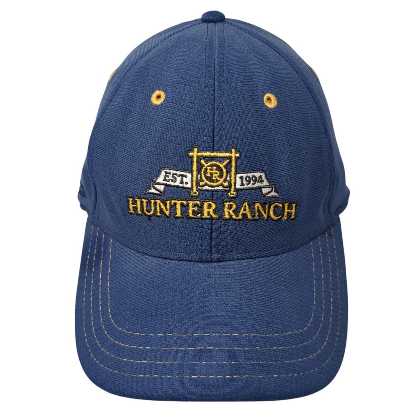 Hunter Ranch Est. 1994 Fitted Hat Blue L/XL Embroidered Polyester Pukka