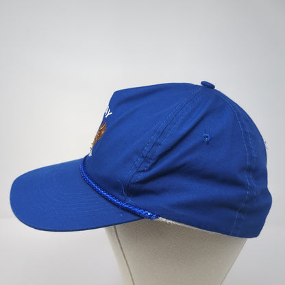 Midway Slideback Baseball Cap Blue OS Adjustable Embroidered Rope Designer Pro