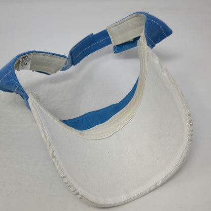 Island Dream Visor Blue One Size Bahamas Embroidered Letter B Pinstripe Hat