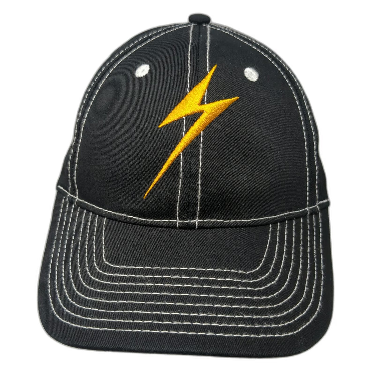 Platt Electric Supply Baseball Cap Black One Size Lightning Bolt Contrast Hat