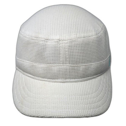 Adidas Army Cap White One Size Waffle Knit ClimaCool Logo Strapback Hat