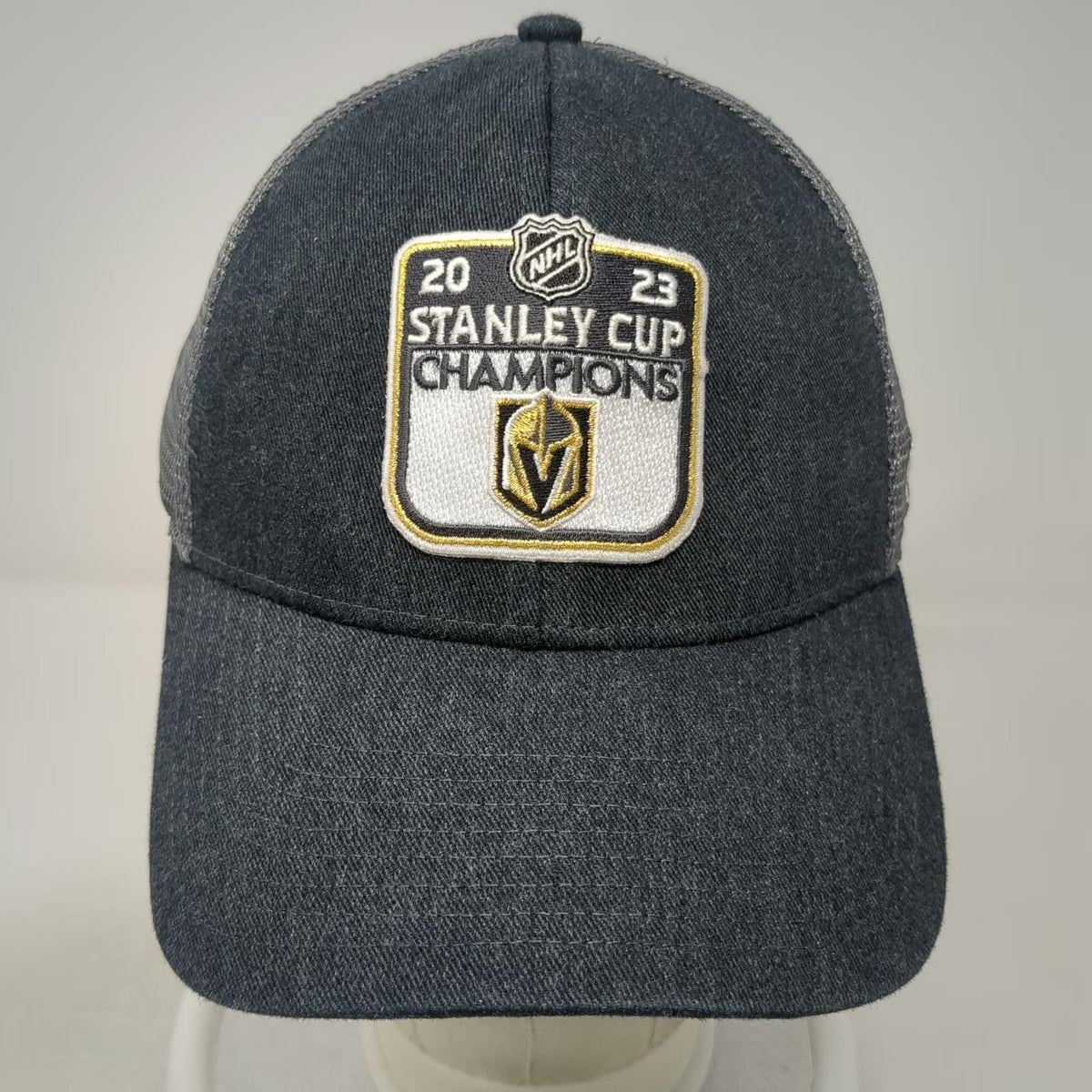 Vegas Golden Knights NHL Fanatics Gray One Size Trucker Hat Stanley Cup Champs